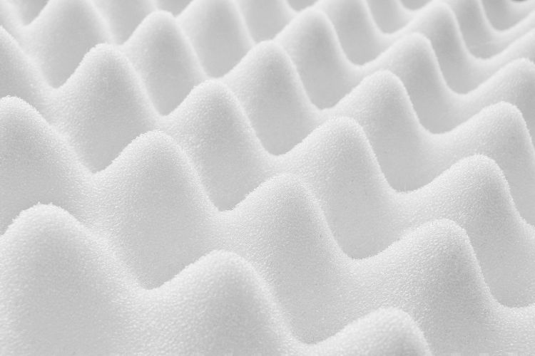 Close up of memory foam