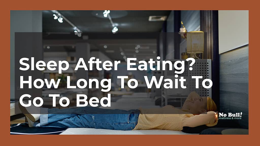 sleep after eating?