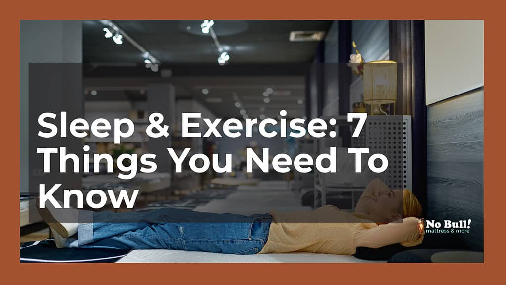 sleep and exercise