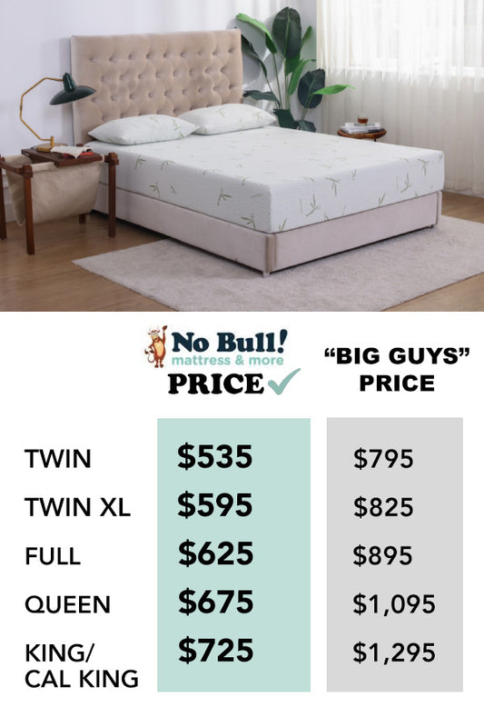 The 10″ Bamboo Infused Memory Foam